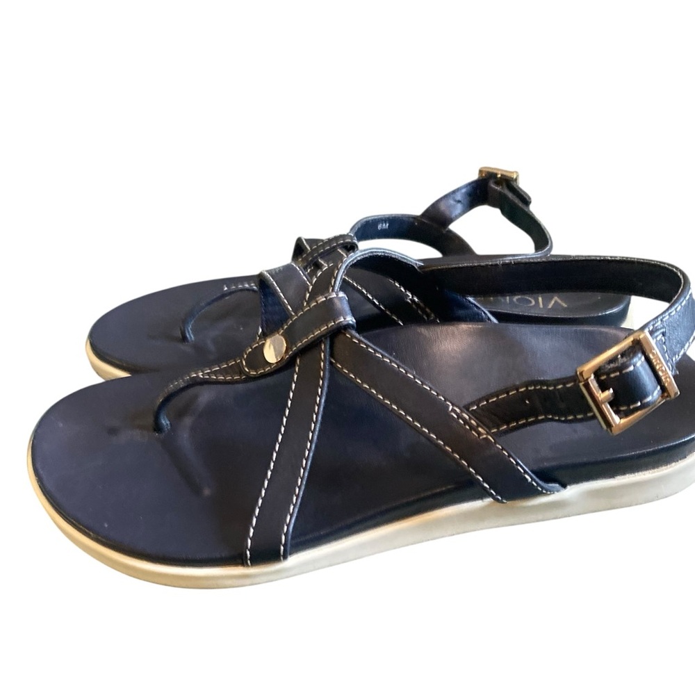Vionic Blue Palm Veranda Sandals 6 - Picture 2 of 6